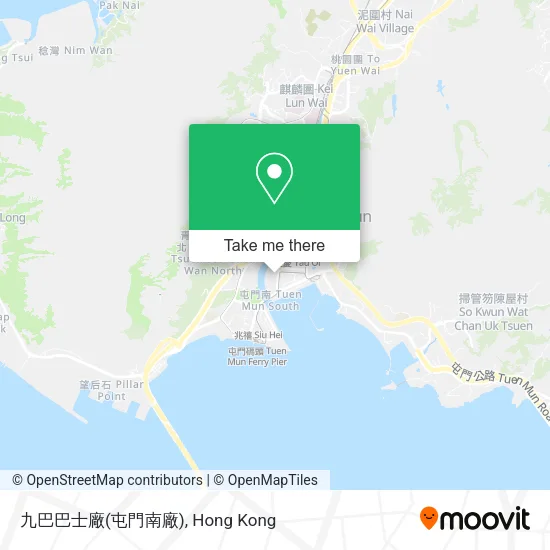 九巴巴士廠(屯門南廠)地圖