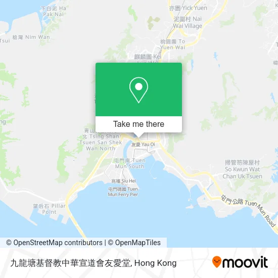 九龍塘基督教中華宣道會友愛堂地圖