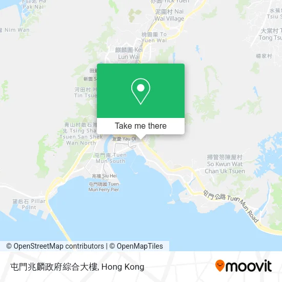 屯門兆麟政府綜合大樓地圖