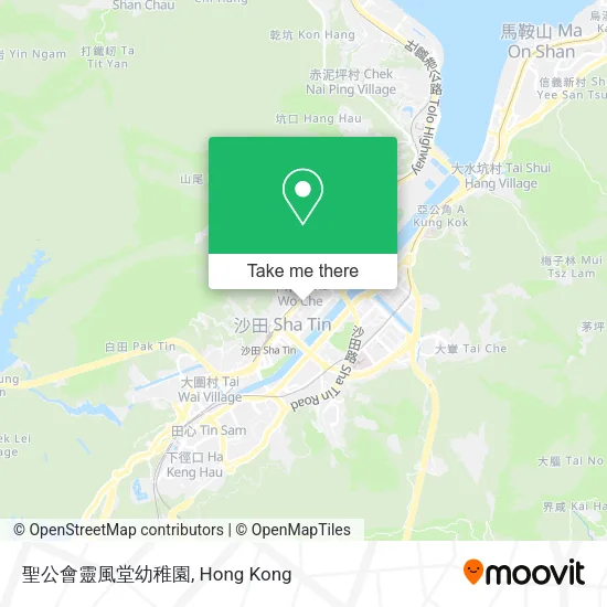 聖公會靈風堂幼稚園地圖
