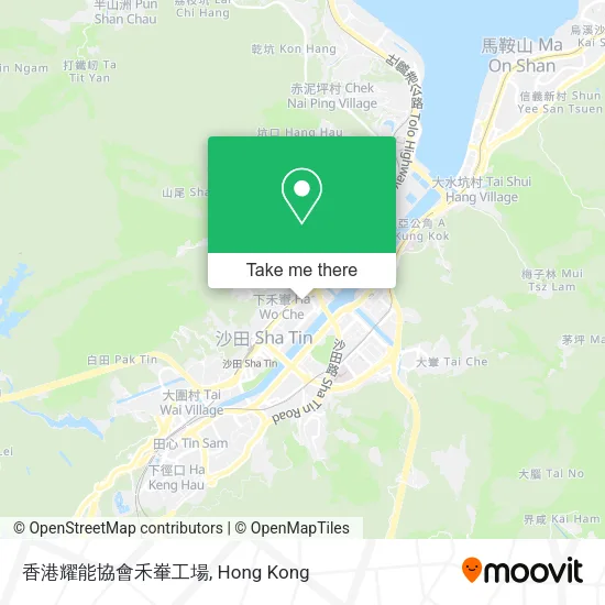 香港耀能協會禾輋工場地圖