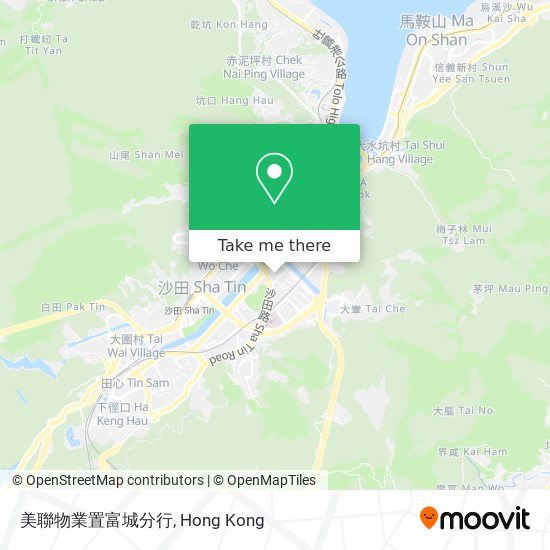 美聯物業置富城分行 map