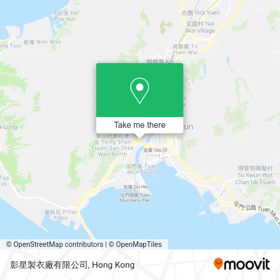 影星製衣廠有限公司地圖