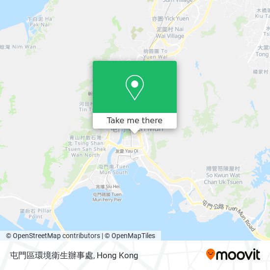 屯門區環境衛生辦事處 map