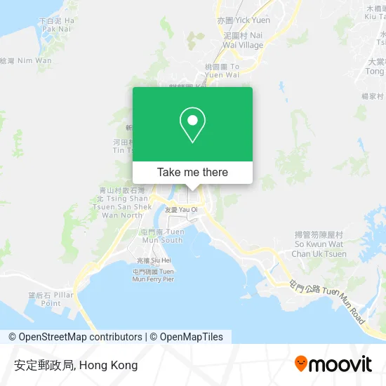 安定郵政局地圖