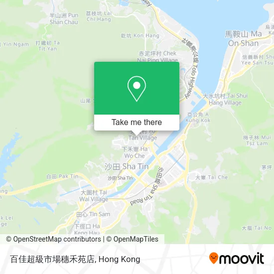 百佳超級市場穗禾苑店地圖