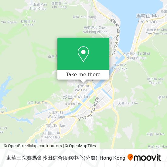 東華三院賽馬會沙田綜合服務中心(分處)地圖
