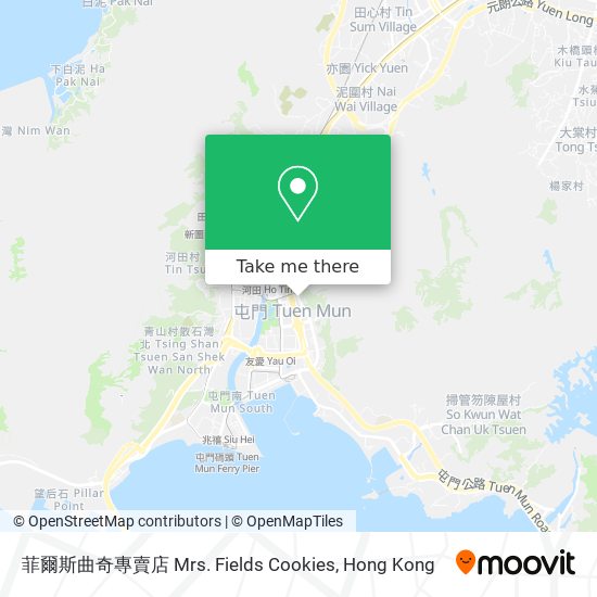 菲爾斯曲奇專賣店 Mrs. Fields Cookies map