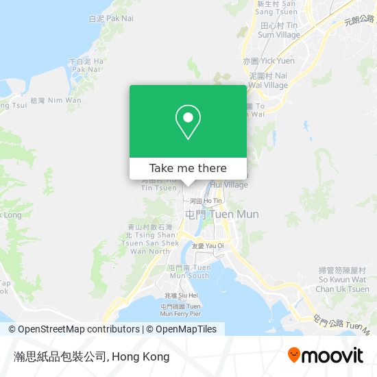 瀚思紙品包裝公司地圖