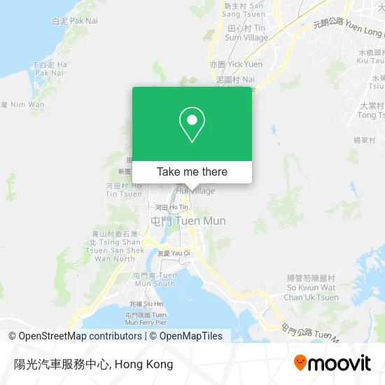 陽光汽車服務中心地圖