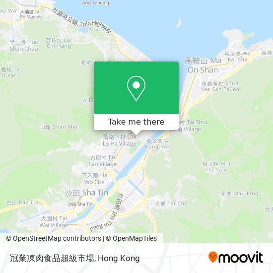 冠業凍肉食品超級市場 map