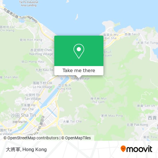 大將軍 map