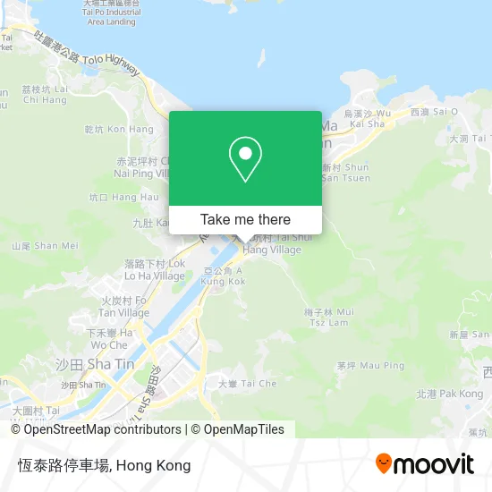 恆泰路停車場 map