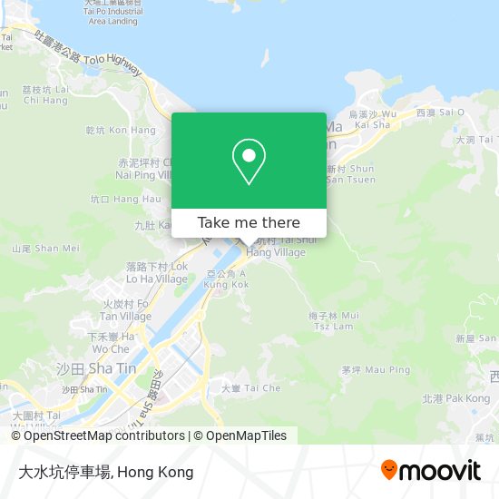 大水坑停車場 map