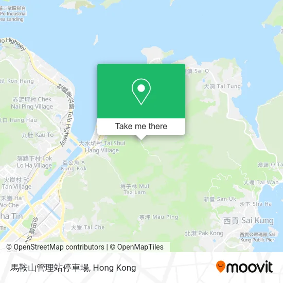 馬鞍山管理站停車場 map