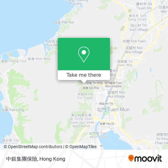 中銀集團保險 map