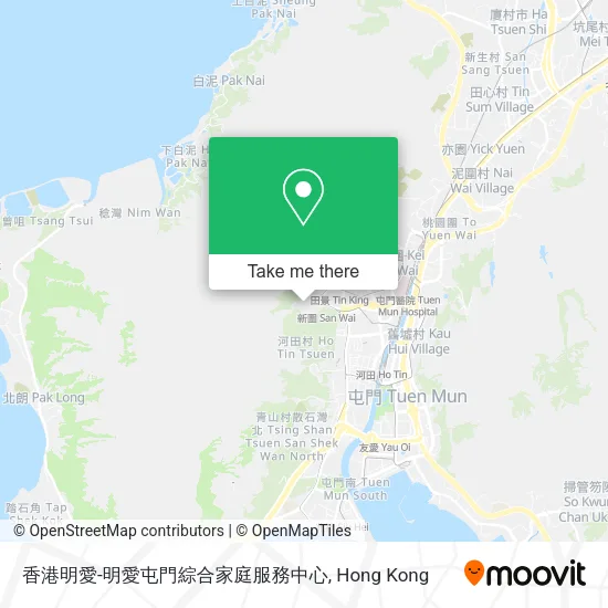 香港明愛-明愛屯門綜合家庭服務中心地圖
