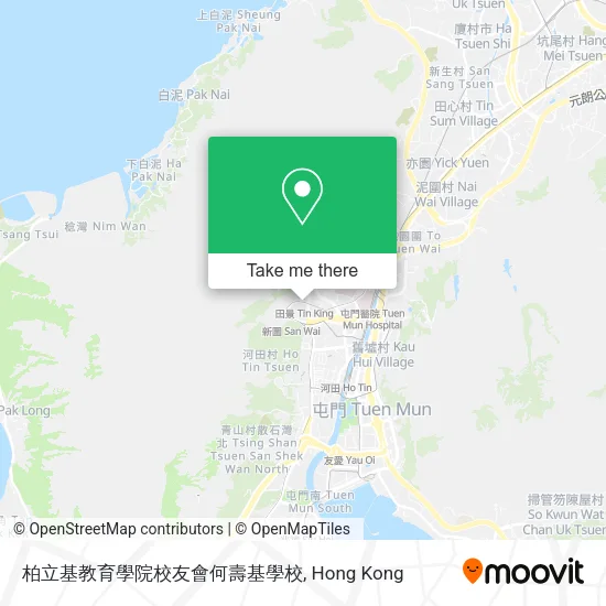 柏立基教育學院校友會何壽基學校地圖