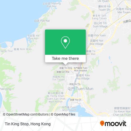 Tin King Stop map