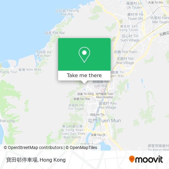 寶田邨停車場 map