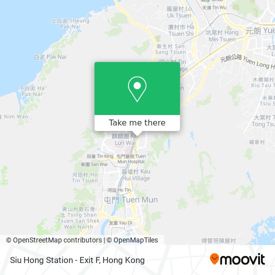 Siu Hong Station - Exit F map