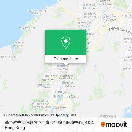 基督教香港信義會屯門青少年綜合服務中心(分處)地圖