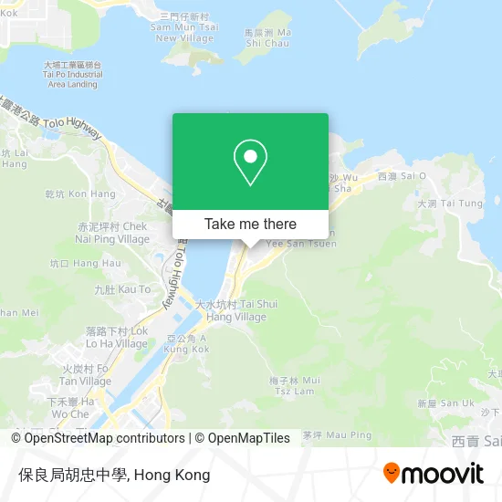 保良局胡忠中學 map