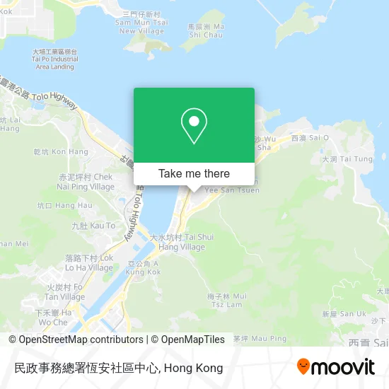 民政事務總署恆安社區中心地圖