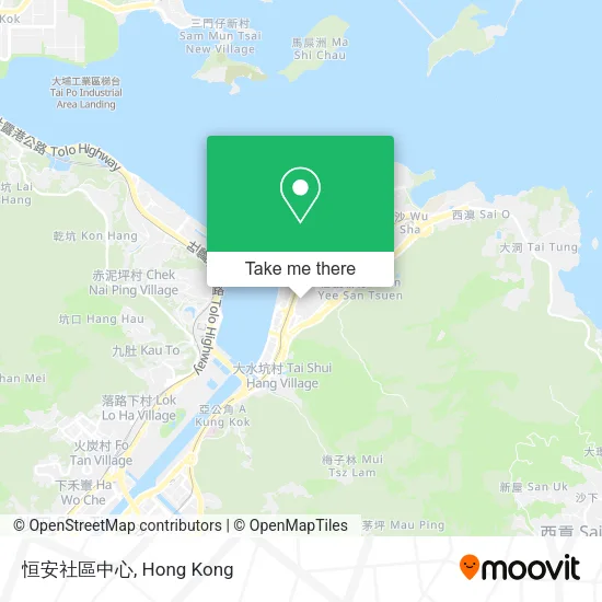 恒安社區中心 map