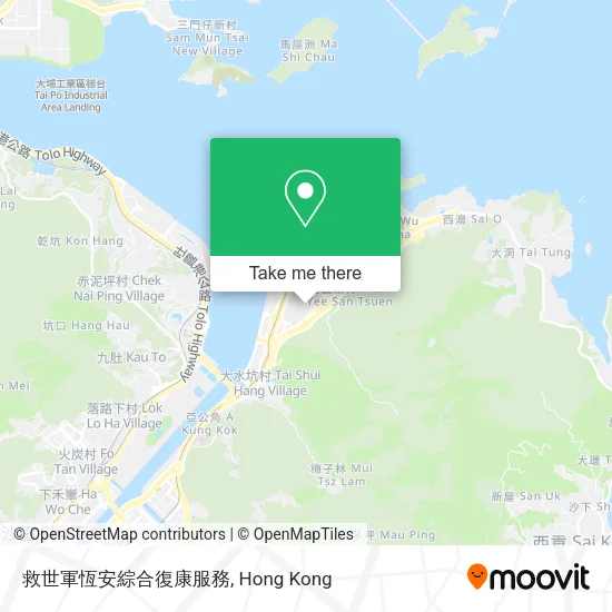 救世軍恆安綜合復康服務地圖