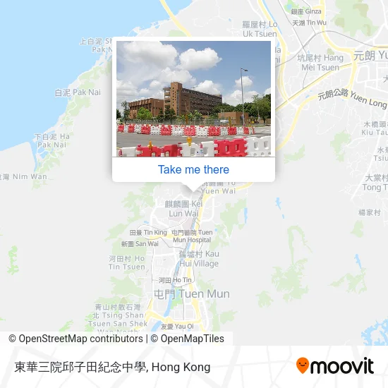 東華三院邱子田紀念中學地圖