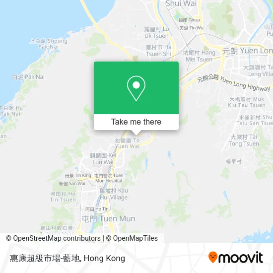 惠康超級市場-藍地地圖