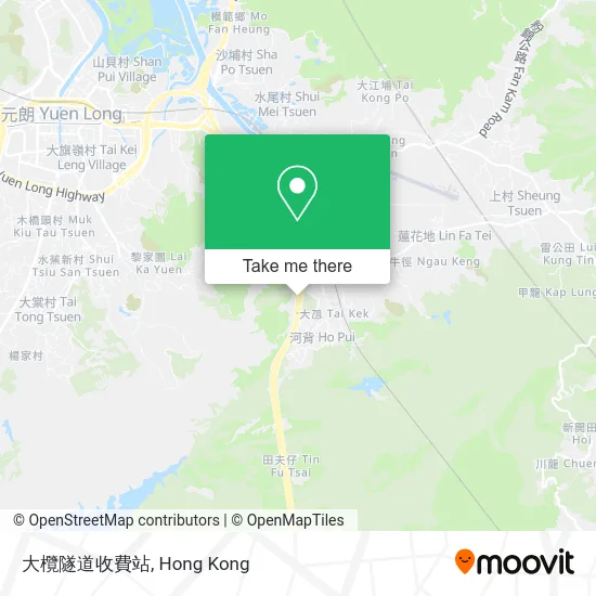 大欖隧道收費站 map