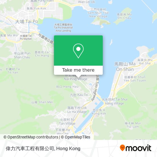 偉力汽車工程有限公司 map