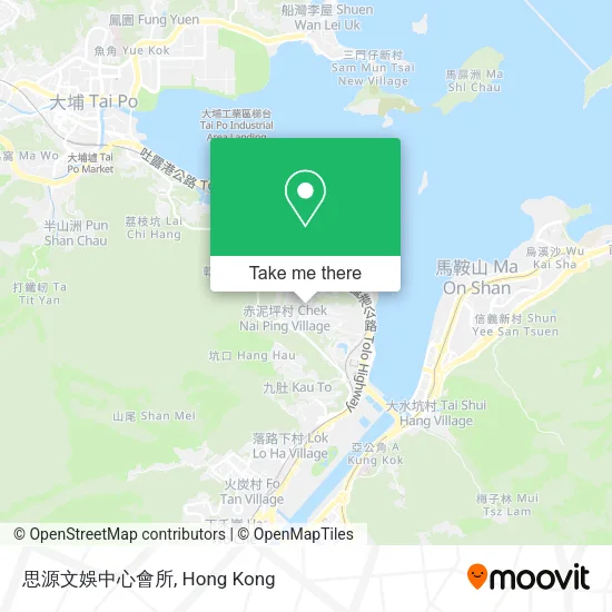 思源文娛中心會所地圖