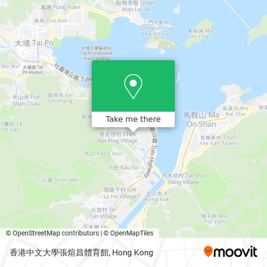 香港中文大學張煊昌體育館 map