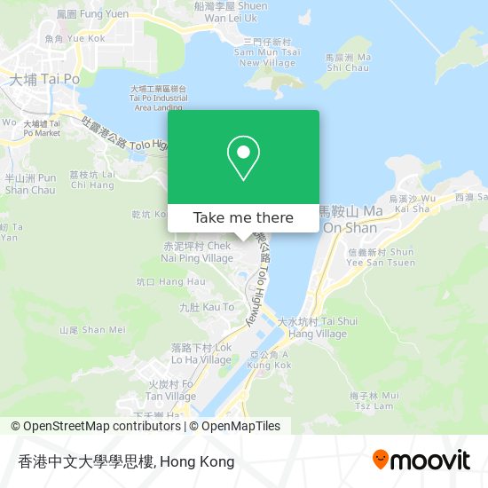 香港中文大學學思樓 map