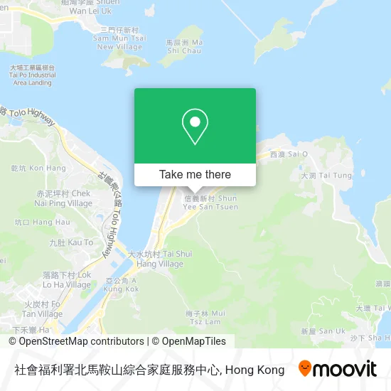 社會福利署北馬鞍山綜合家庭服務中心 map