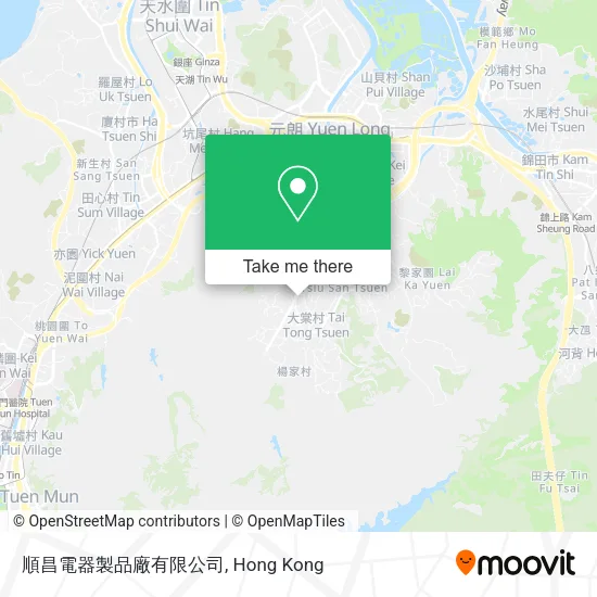 順昌電器製品廠有限公司地圖