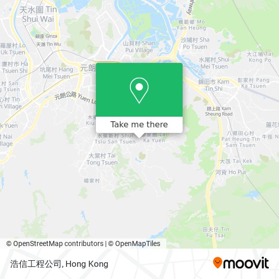 浩信工程公司 map