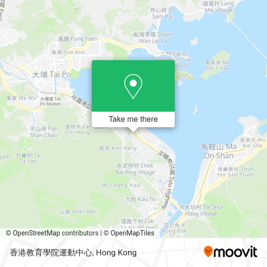 香港教育學院運動中心地圖