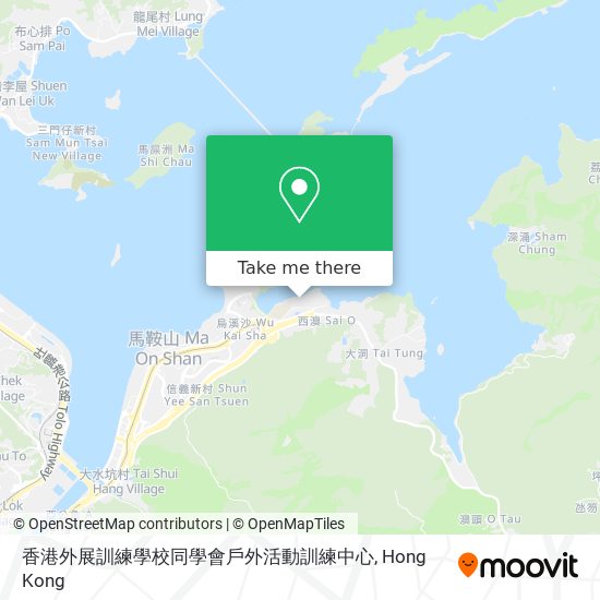 香港外展訓練學校同學會戶外活動訓練中心地圖
