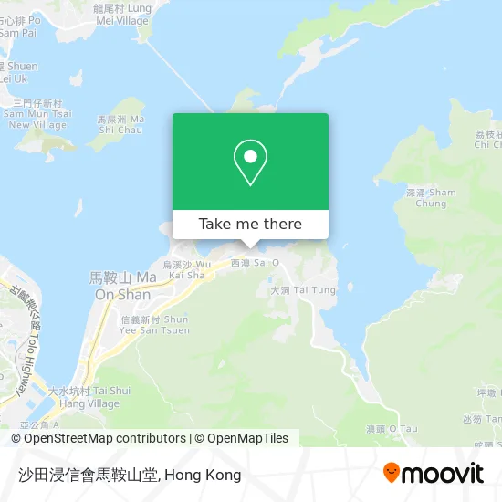 沙田浸信會馬鞍山堂地圖