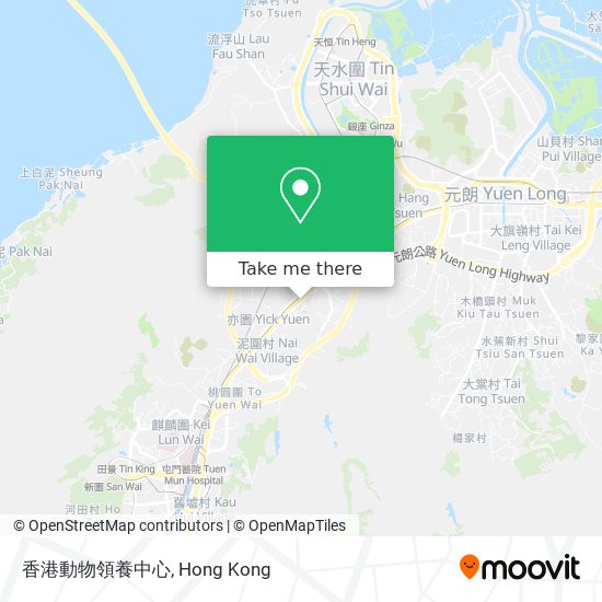 香港動物領養中心地圖
