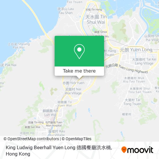 King Ludwig Beerhall Yuen Long 德國餐廳洪水橋 map