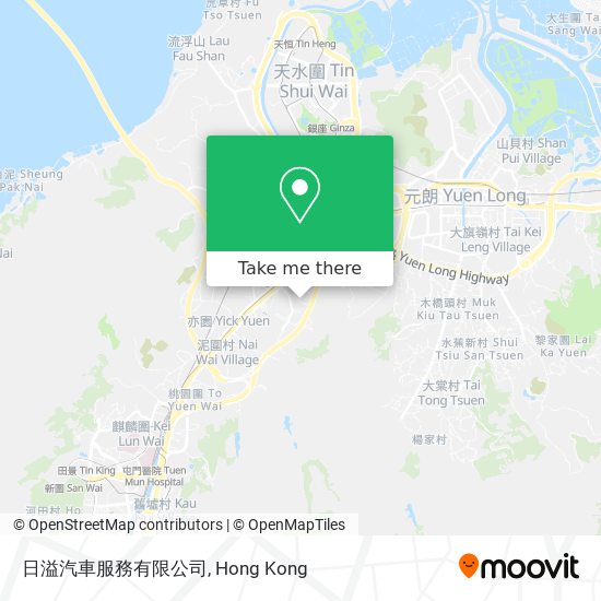 日溢汽車服務有限公司地圖