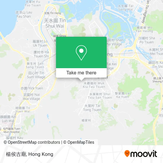楊侯古廟地圖