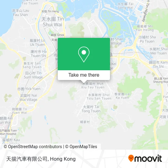 天揚汽車有限公司地圖