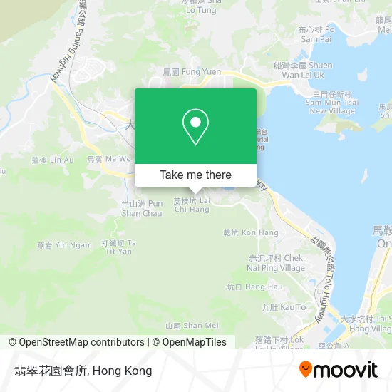翡翠花園會所 map