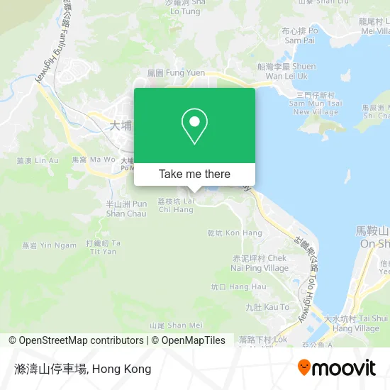 滌濤山停車場地圖